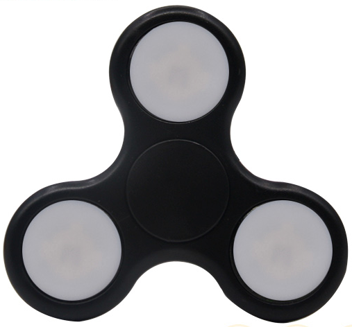 Popular Plastic Reduce Stress Hand Spinner With LED light