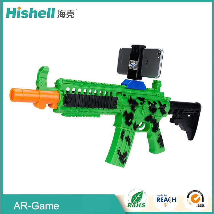 Plastic bluetooth augmented reality gun