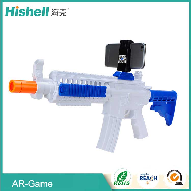 Plastic bluetooth augmented reality gun