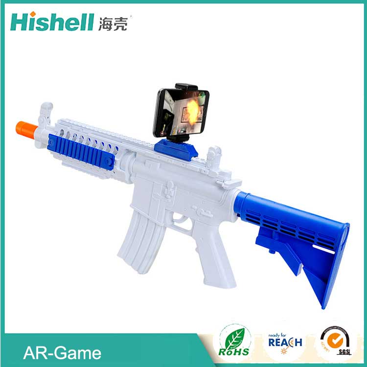 Plastic bluetooth augmented reality gun