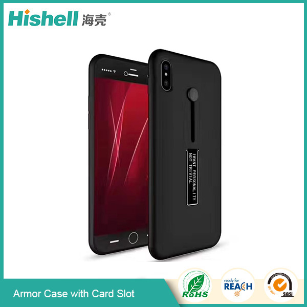 Mobile phone card slot armor case for iPhone X