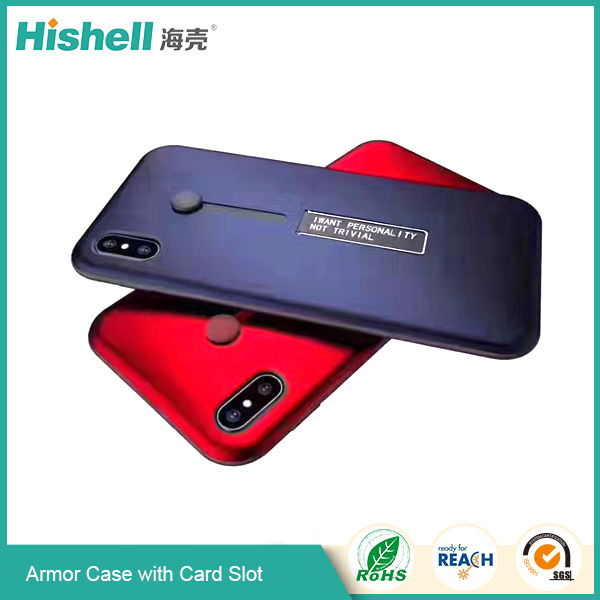 Mobile phone card slot armor case for iPhone X