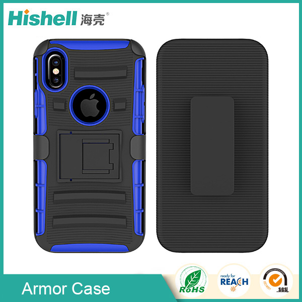 Mobile phone 3 in 1 armor case for iPhone X