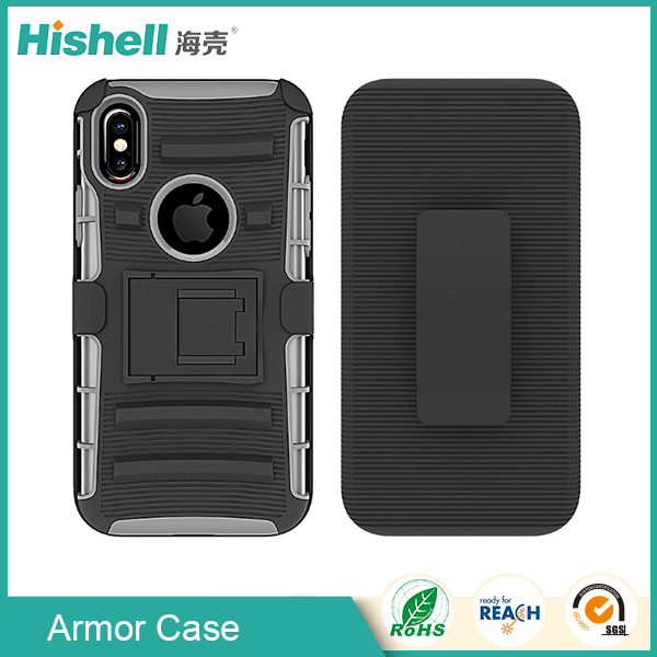 Mobile phone 3 in 1 armor case for iPhone X