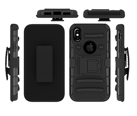 Mobile phone 3 in 1 armor case for iPhone X