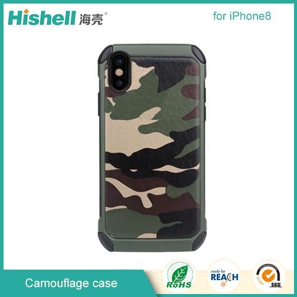 Cell phone camouflage case for iPhone X