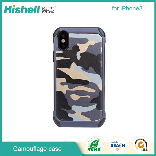 Cell phone camouflage case for iPhone X