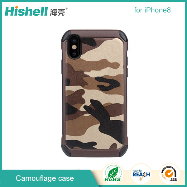 Cell phone camouflage case for iPhone X