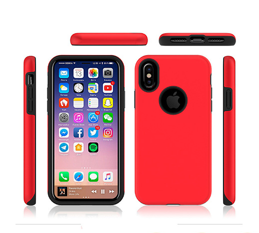 Cell phone PC+TPU combo case for iPhoneX