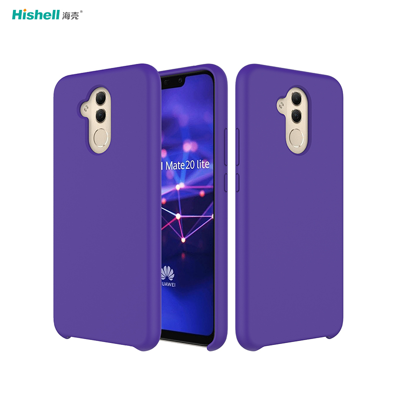 Liquid Silicone Shockproof Phone Cover For Huawei Mate 20 Lite