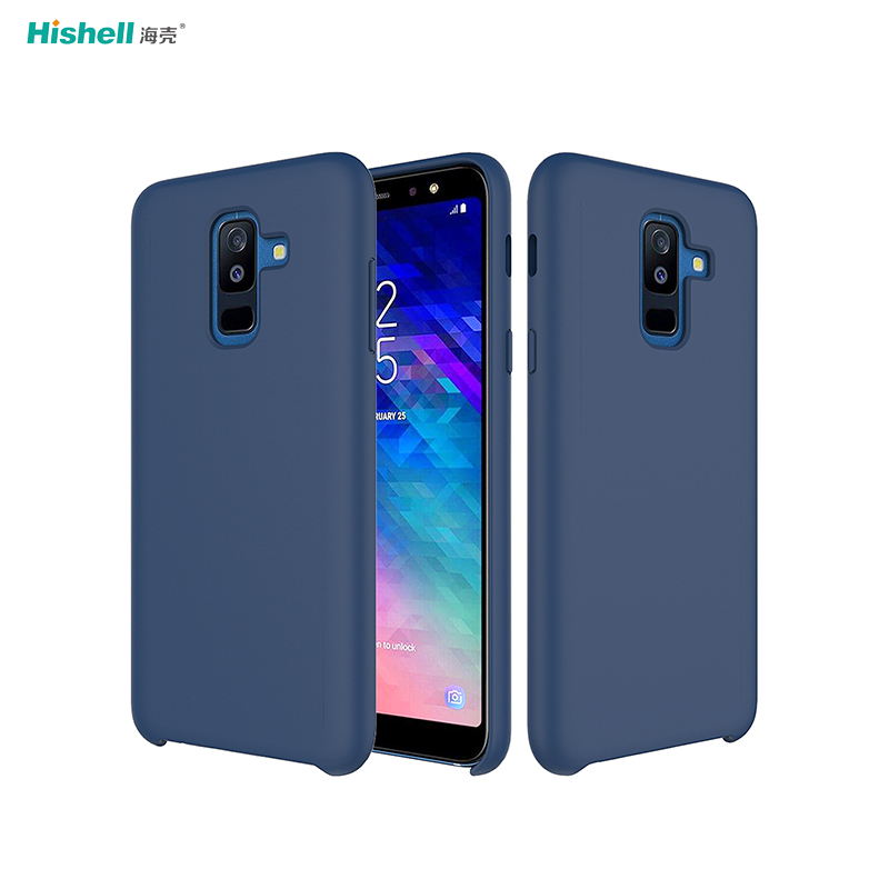 Liquid Silicone Shockproof Mobile Phone Case For Samsung Galaxy A6+