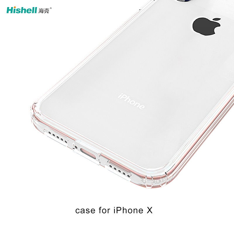 Tpu And Pc 2 In 1 Transparent Shockproof Phone Case For Iphone X