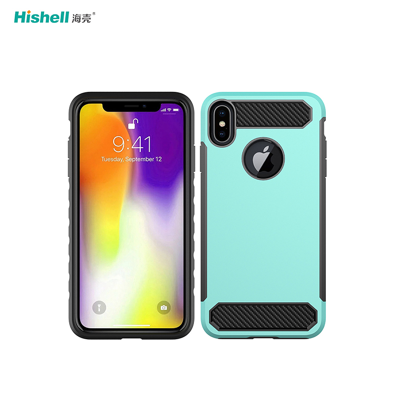 TPU PC 2 In 1 Shockproof Phone Cover For Iphone X