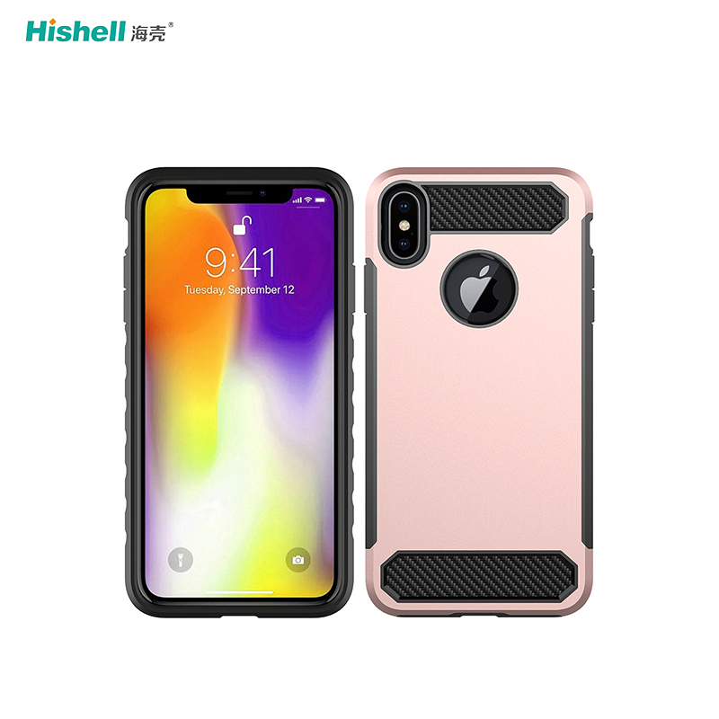TPU PC 2 In 1 Shockproof Phone Cover For Iphone X