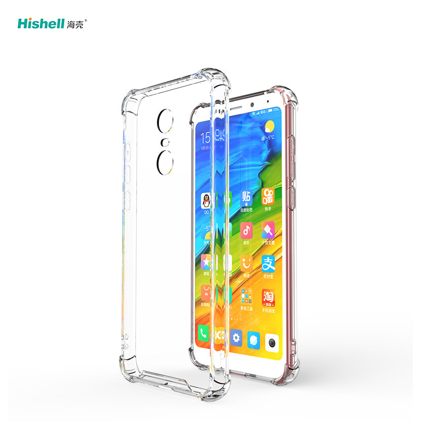 TPU And Acrylic 2 In 1 Transparent Shockproof Phone Cover For Redmi Note 5