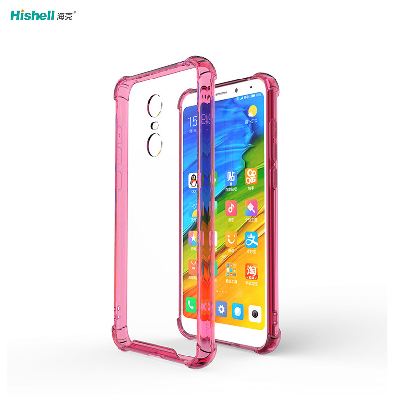 TPU And Acrylic 2 In 1 Transparent Shockproof Phone Cover For Redmi Note 5