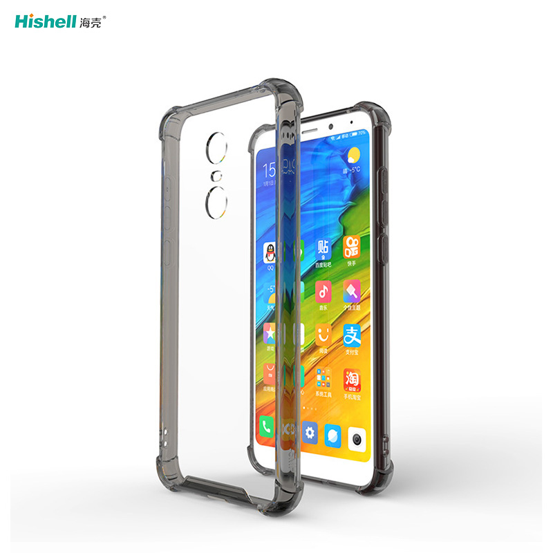 TPU And Acrylic 2 In 1 Transparent Shockproof Phone Cover For Redmi Note 5