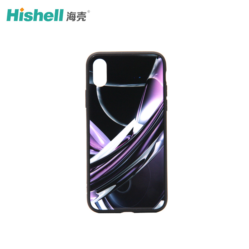 Colorful iPhone X Glass Phone Case