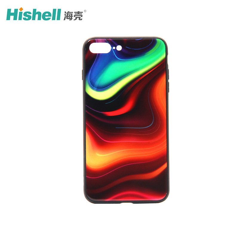 Colorful iPhone X Glass Phone Case