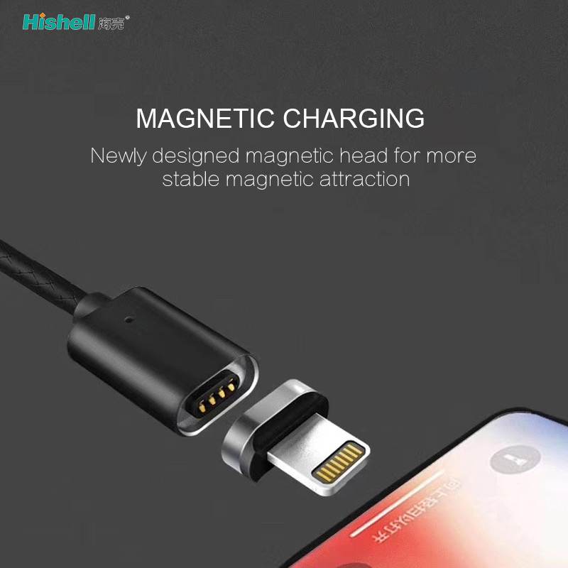 3 in 1 Data Transfer 3A Fast Charging Flat Head Magnetic Cable