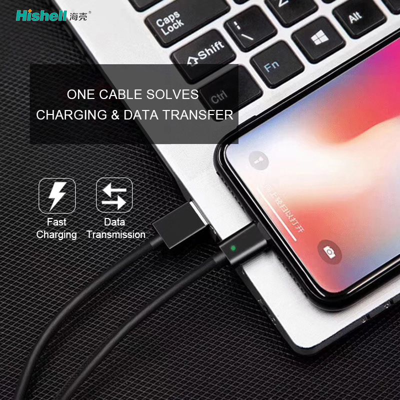 3 in 1 Data Transfer 3A Fast Charging Flat Head Magnetic Cable