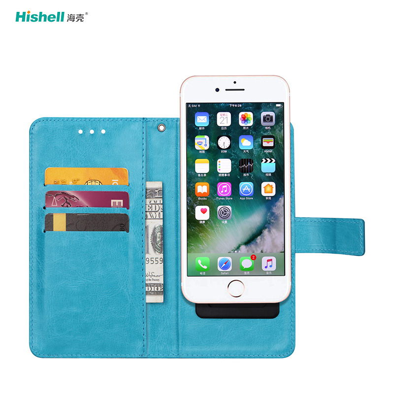 3 Card Universal PU Leather Portable Wallet Mobile Phone Case For Iphone