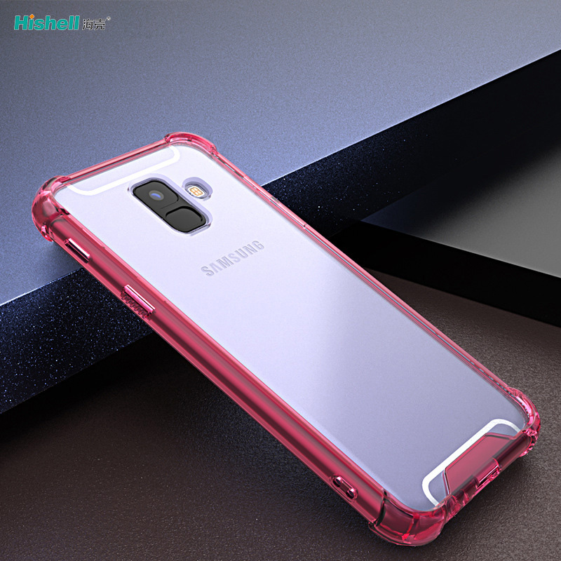 TPU Acrylic 2 In 1 Transparent Shockproof Phone Cover For Samsung S8