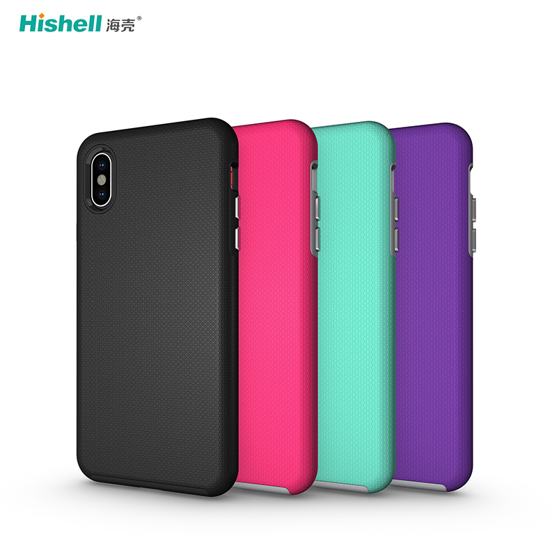 mix colors Non-slip Armor Shockproof Case TPU With PC Phone Case For iPhoneXR/XS/XS Max