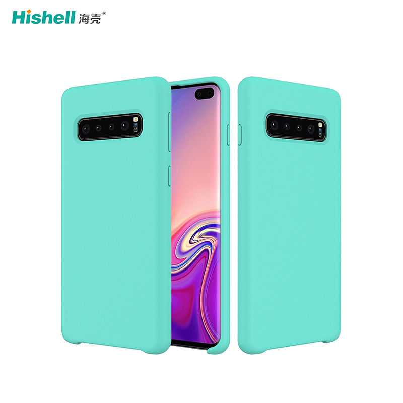 Multicolor Luxury Liquid Silicone Phone Case Anti-drop Case For Samsung S10