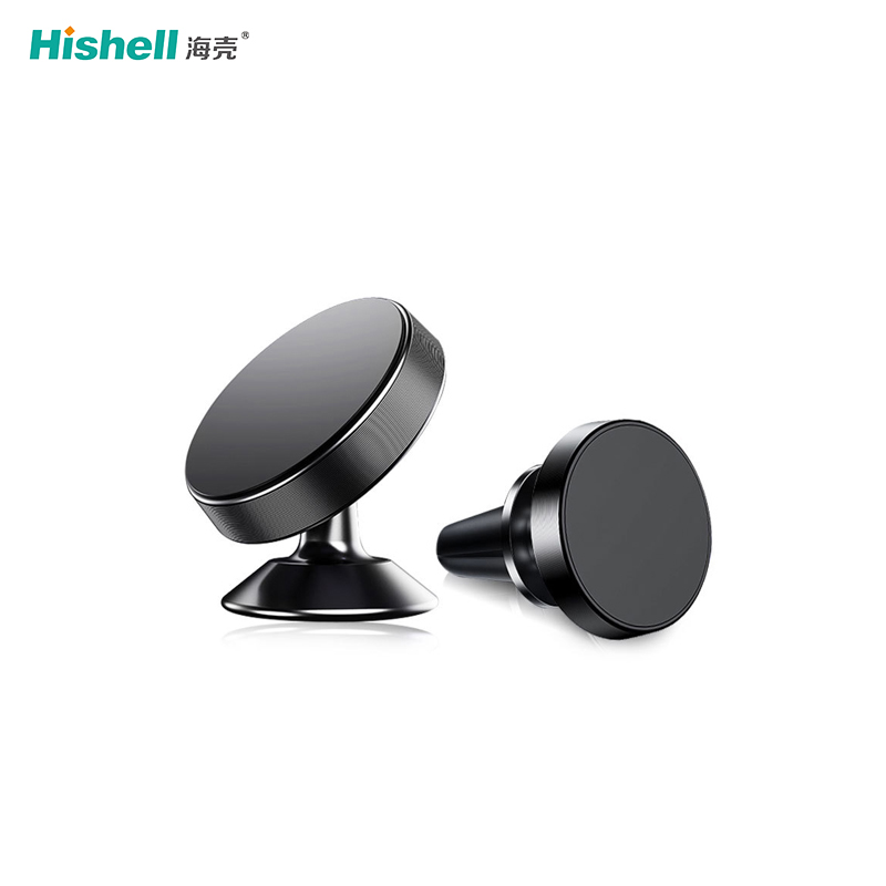 Magnetic Car Mount Holder for Any Phone, 360 Degree Rotation, Dashboard - Black