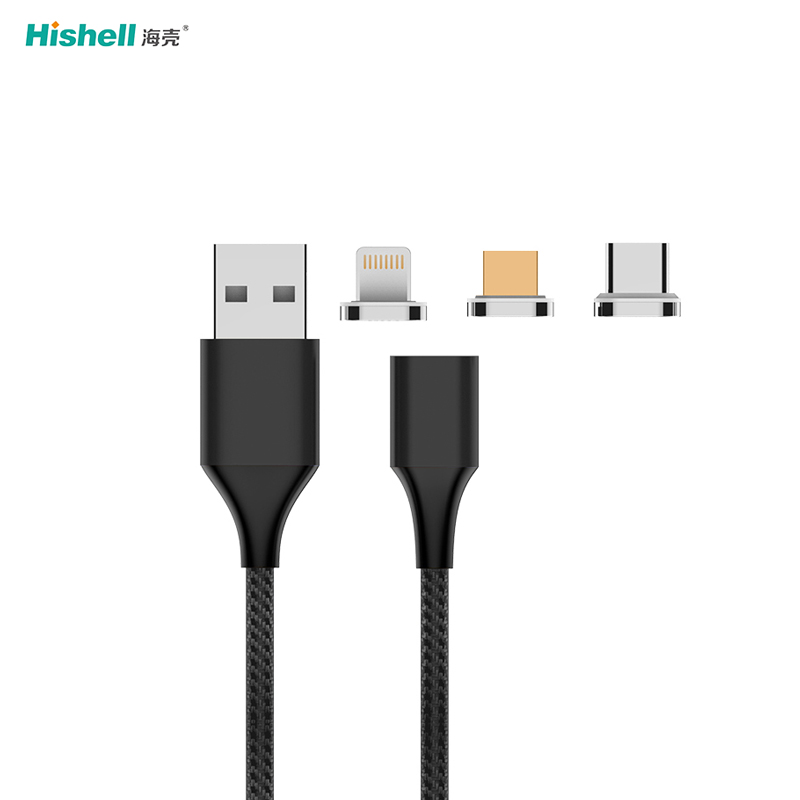 New Type-c Cable with Led Light Data Transfer USB Magnetic Cable