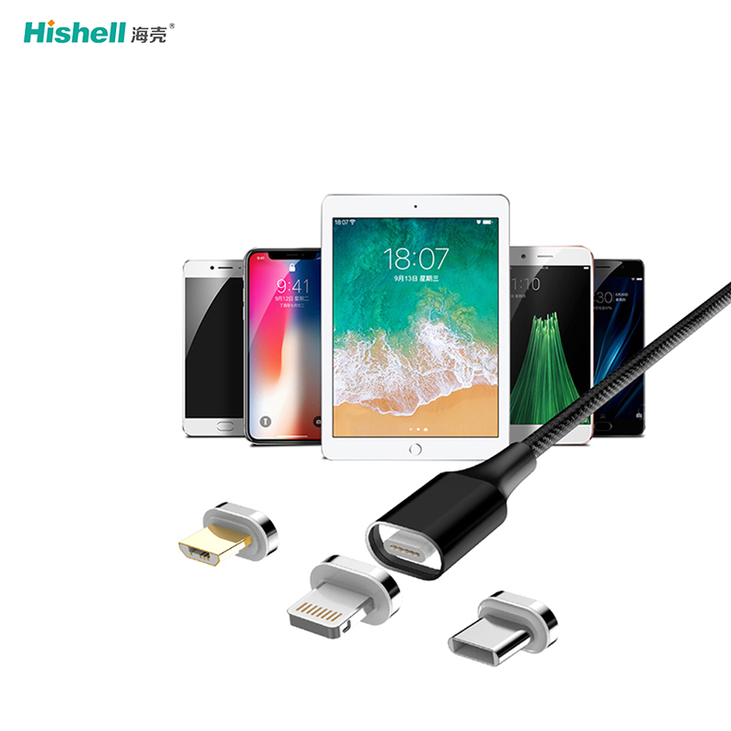 New Type-c Cable with Led Light Data Transfer USB Magnetic Cable