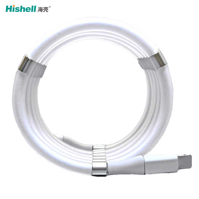 New Products Self winding charging cable Micro PD type c magnetic Self-Wrapping USB cable for ios