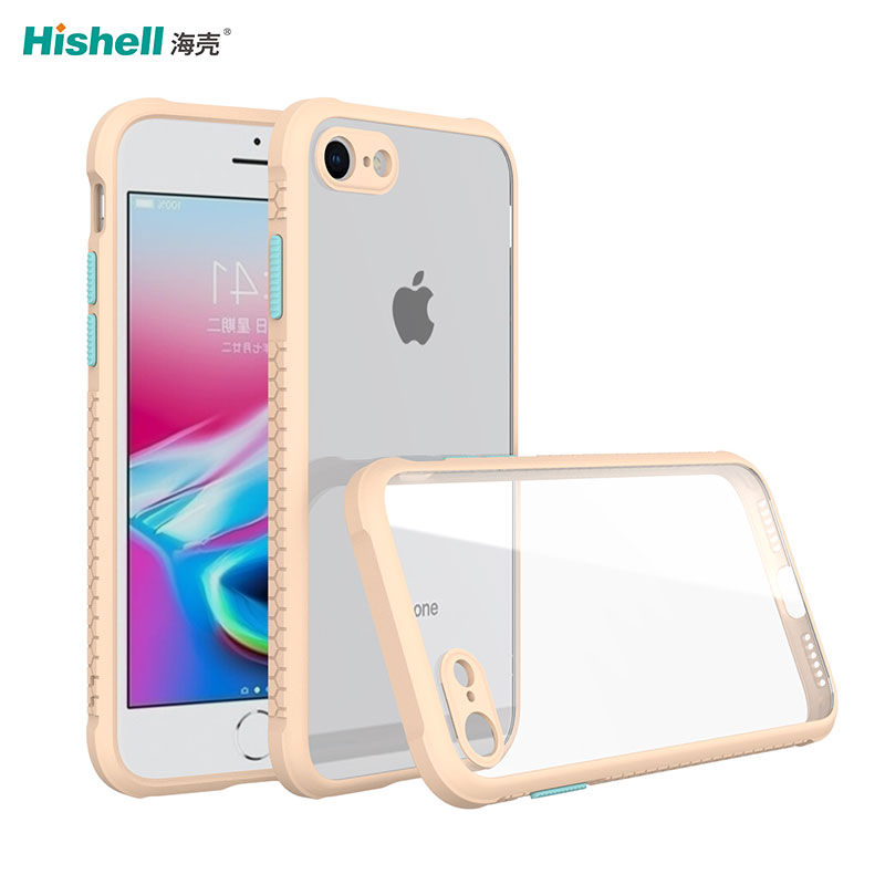 Anti Slip Transparent Hard Acrylic Mobile Phone Case Shockproof Cell Phone Case