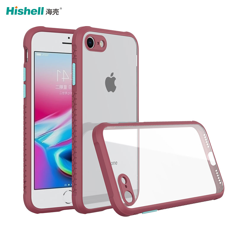 Anti Slip Transparent Hard Acrylic Mobile Phone Case Shockproof Cell Phone Case