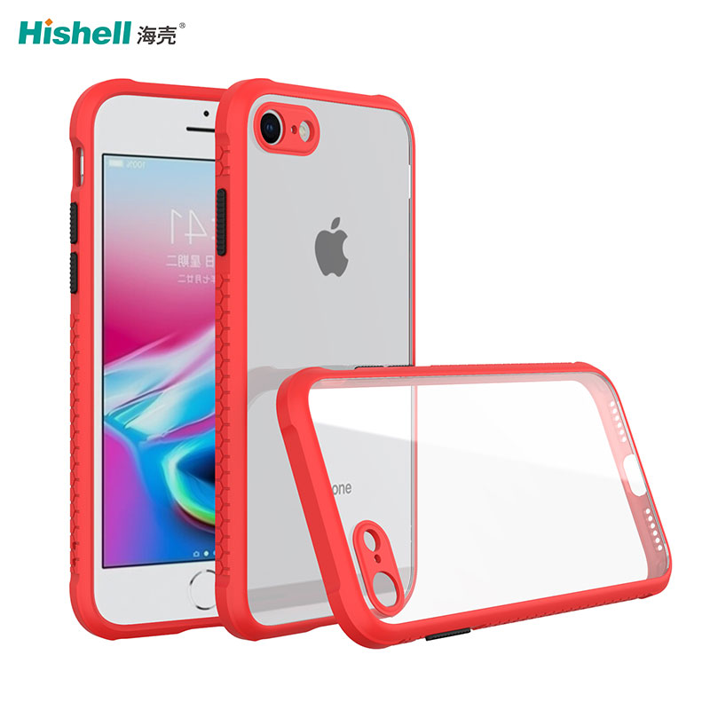 Anti Slip Transparent Hard Acrylic Mobile Phone Case Shockproof Cell Phone Case