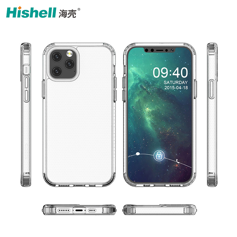 High-quality German Bayer material transparent crystal TPU mobile phone case for iPhone 12