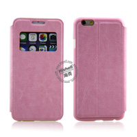 Wholesale Flip PU Leather Case With Invisible Magnet for iPhone 6