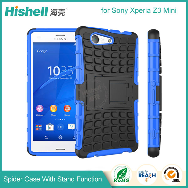 Spider Case With Stand Function for sony Z3 mini-1.jpg
