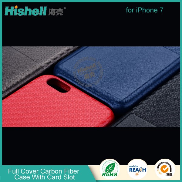 full cover Carbon fiber case with card solt for iphone 7-3.jpg