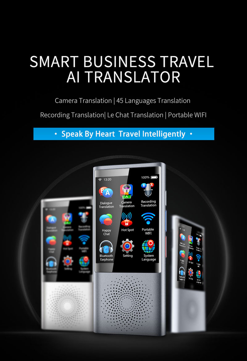 Portable  Offline Voice Translator 8 Offline Languages Translating 45 languages Smart Voice Translator
